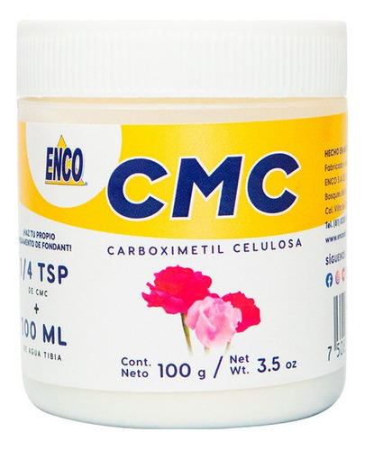 Endurecedor De Fondant Cmc Sodica Enco