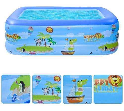 Piscina Inflable Niños Piscinas Rectangular 180cm