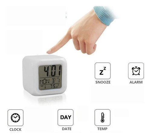 Reloj Snoopy Dibujo Clasico Digital Cambia Luz Colores