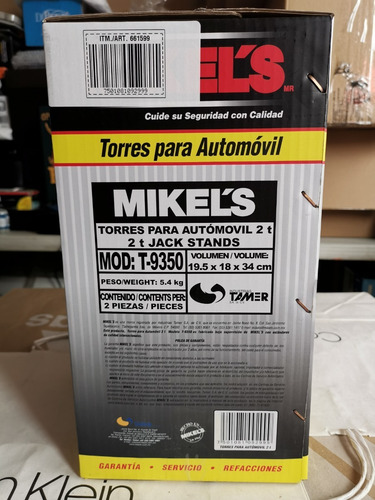 Soportes Torres Para Auto O Camioneta 2 Toneladas Mickels