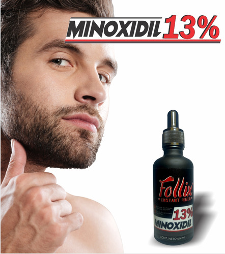 Minoxidil Follix Al 13% 60 Ml Crecimiento Cabello Y Barba