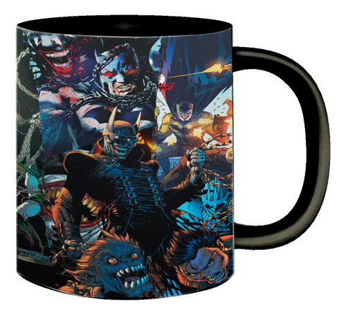 Caneca De Porcelana Colecionável O Batman Que Ri Who Laughs