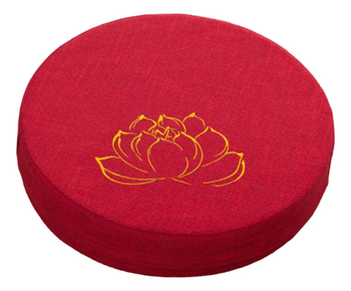 Cojín De Meditación Tatami Japonés De 16  De Rojo 6cm