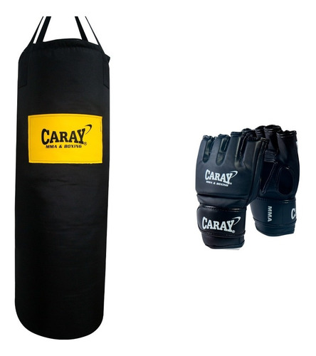 Saco De Boxeo Mma Profesional + Guantes Mma Pro Caray