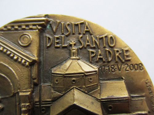 Antigua Medalla Papa Benedicto Xvi Vaticano Roma Muy Escasa (Usado)