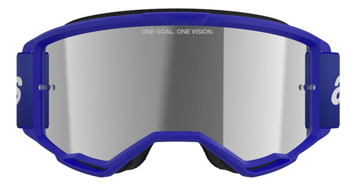 Óculos Cross Alpinestars Vision 3 Wordmark Azul Espelhado