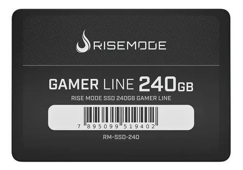 Hd Ssd Rise Mode Gamer Line 240gb Rm-ssd-240gb Cor Preto
