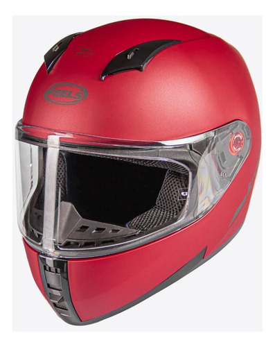 Capacete Moto Peels Icon Classic Sem Óculos Interno Cor Vermelho Fosco Tamanho do capacete 62