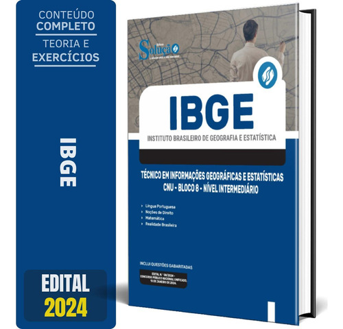 Apostila Ibge 2024 Técnico Em Informações Geográficas E