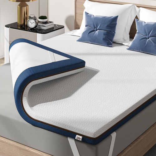 Unipon Cubrecolchón De Espuma Viscoelástica Con Gel De 2 Pul