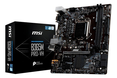 Motherboard Msi B365m Pro-vh Socket 1151 9na Gen Color Negro