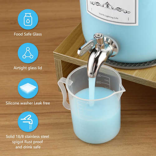 Dispensador De Detergente Para Ropa Cyykda 3,4 L Con Soporte