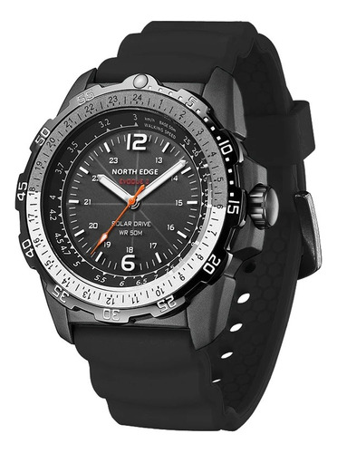 Reloj Militar Digital North Edge Evoque 2 Con Energía Solar