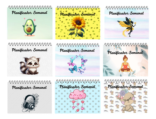 Kit Imprimible +40 Planners A4 +pdf + Editables Piña