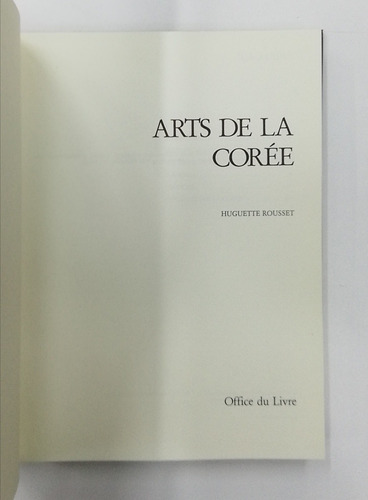 Arts De La Corée (Usado)