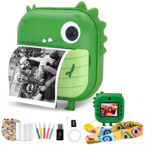 Instant Print Camera For Kids, Zero Ink Kids Camera Wit...