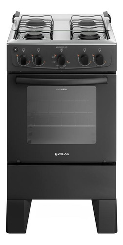 Fogão 4 Bocas Atlas Milão Plus Com Mesa De Inox A Gás 127/220V