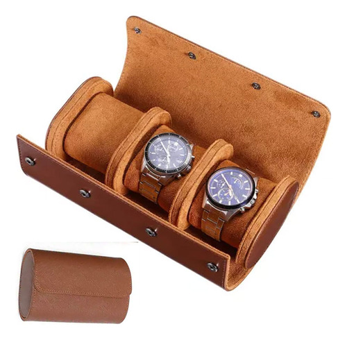 Joyero De Viaje Puerta Guardar Roll Caja Reloj Portátil 3