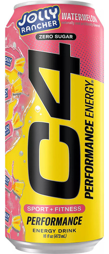 C4 Jolly Rancher Zero Sugar Energy Drink 3 Pz