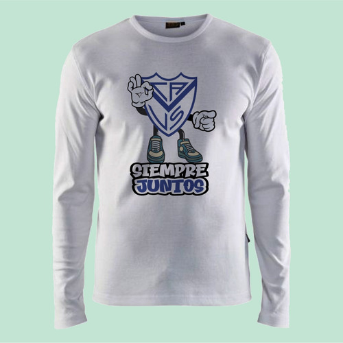 Remeras Manga Larga Velez Sarsfield Infantil Termicas - 9001