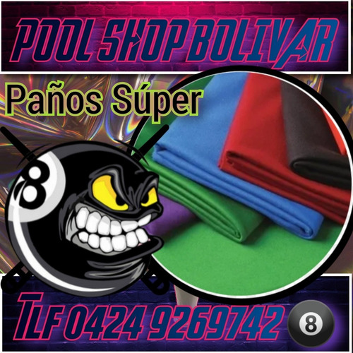 Imagen 9 de 10 de Mesas D Pool Billar Profesional Paños Taqueras Bandas Tizas