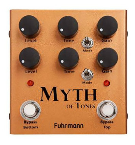 Pedal Fuhrmann Myth Of Tones Distorção Com 2 Canais