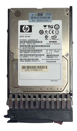 Hd Hpe 300gb 10k Sas Dp 2.5 Polegadas 493083-001 