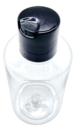 Botella Pet Cilindrica Corta 150ml Disktop Negra (100 Pza)