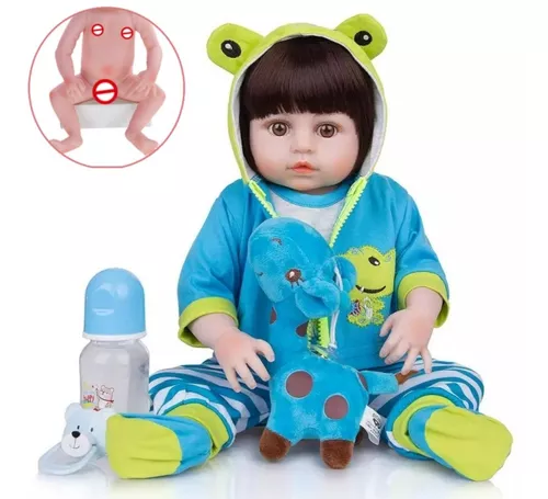 Compre Bzdoll 60 cm silicone macio bebê reborn boneca pano corpo