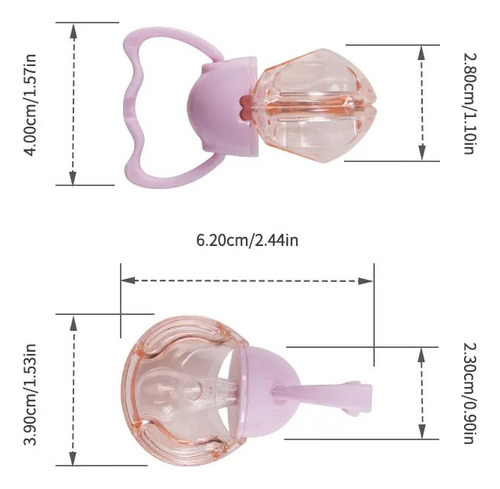 Chupeta Se Fecha Sozinha Quando Cai No Chão Easy To Clean Rosa 0 A 24 Meses