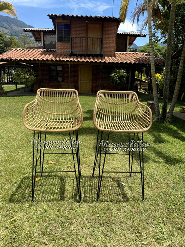 Butaco, Silla Bar, Silla Bar De Rattan