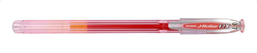Bolígrafo Gel Secado Rápido Lápices De 0,7 Mm Zebra 12 Unid Tinta Rojo Exterior Transparente