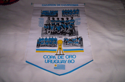 Banderin Copa De Oro 1980 Campeon De Campeones..