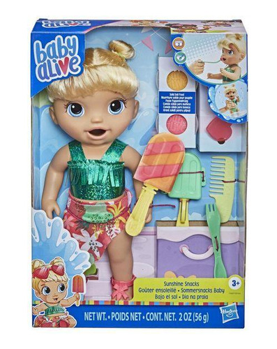 Boneca Baby Alive - Dia Na Praia - Loira - F1680 - Hasbro