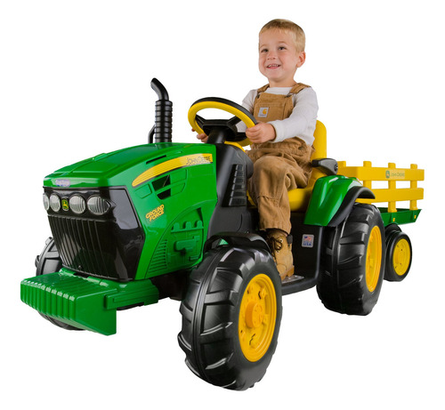 John Deere Tractor De Fuerza Con Remolque Métrico