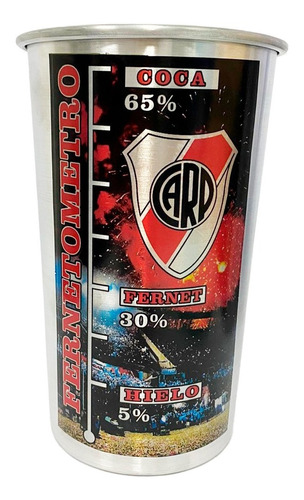 Fernetometro Jarra De Aluminio Vaso Grande Fernetero