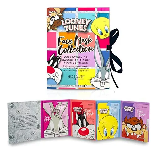 Juego De Máscaras Faciales De Looney Tunes De Mad Beauty pa