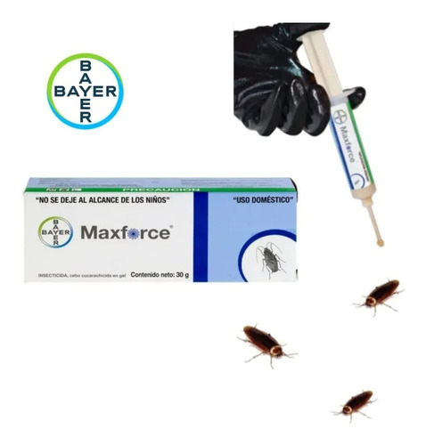 Imagen 4 de 5 de Maxforce Gel Mata Cucarachas Jeringa 30g Bayer