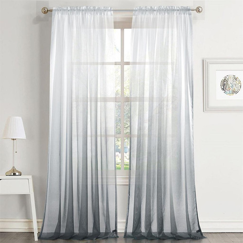 Cortinas Gasa - Visillos Blancos Para Ventanas El 140x245cm
