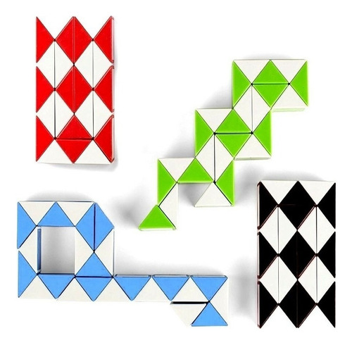 Cubo Cube Rubik Serpiente Ingenio Didáctico Puzzle Snake Negro