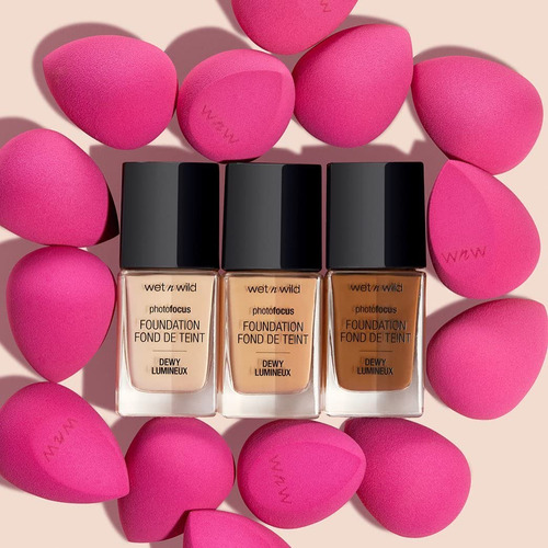 Set De Esponjas De Maquillaje, 2 Piezas, Rosa, Cruelty-free