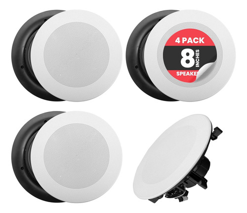 Soporte Empotrado Pyle De 8 Y 4 Bluetooth- Sistema De Altav