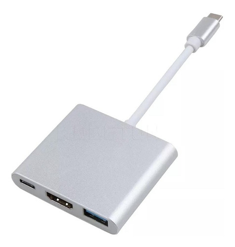 Adaptador 3 En 1 Usb-c A Hdmi - Usb 3.0 - Usb-c Thunderbolt