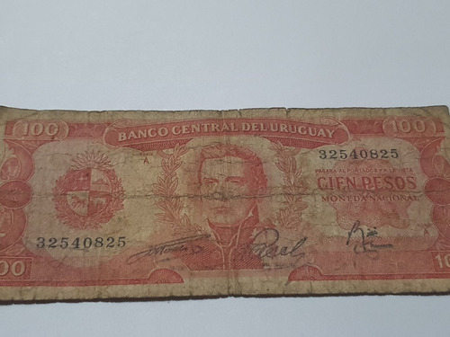 Uruguay 100 Pesos 1939 Usado 