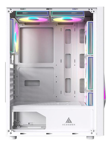 Gabinete Gamer Acegeek Lumix Midtower Lateral/vidro, Branco