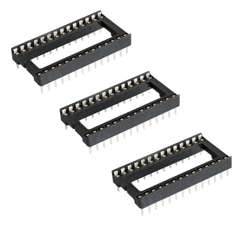 Pack X3 Zocalo Dip28 Ancho Socket Dip 28 2x14 Arduino Nubbeo