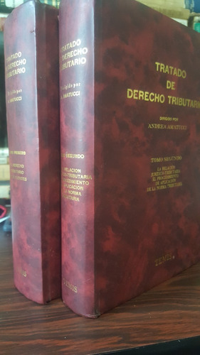 Tratado De Derecho Tributario. 2ts. Andrea Amatucci