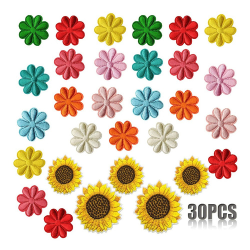 Insignias De Flores De Margarita, Bordado De Girasol Con