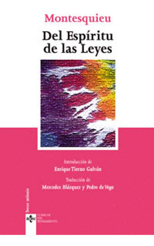 Libro Del Espíritu De Las Leyes