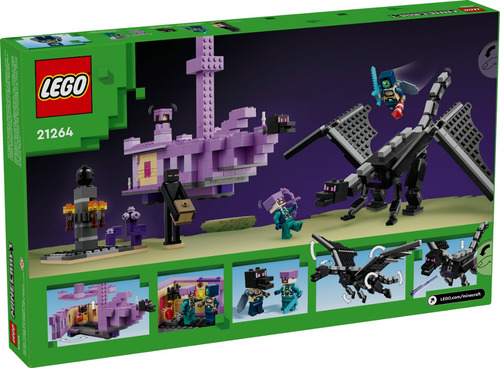 Lego® Minecraft® El Dragón Ender Y El Barco Del End 21264 657 Minecraft